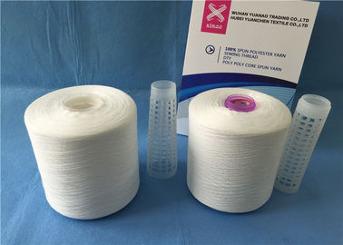 Rohe weiße Polyester-Garn-Hersteller, gesponnenes Polyester-Garn auf Kunststoffrohr